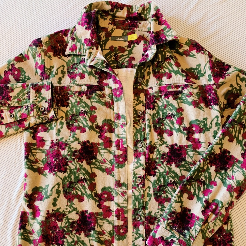 Vintage Cabela’s Western Floral Button Down Shirt